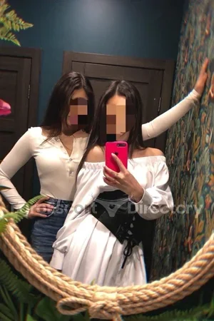 Natalie Santa duo with girl