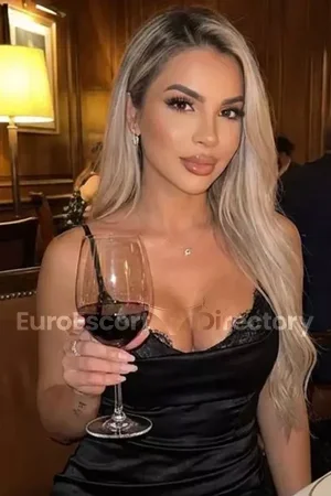 French blonde girl in London