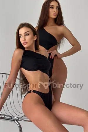 Kira Nika duo with girl Euro Escort