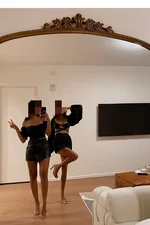 Natalie Santa duo with girl